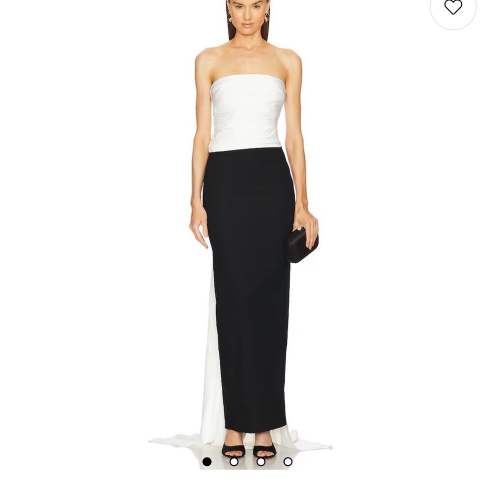 x REVOLVE Sabine Gown in Black & Ivory
Black and White Maxi dress Size Small